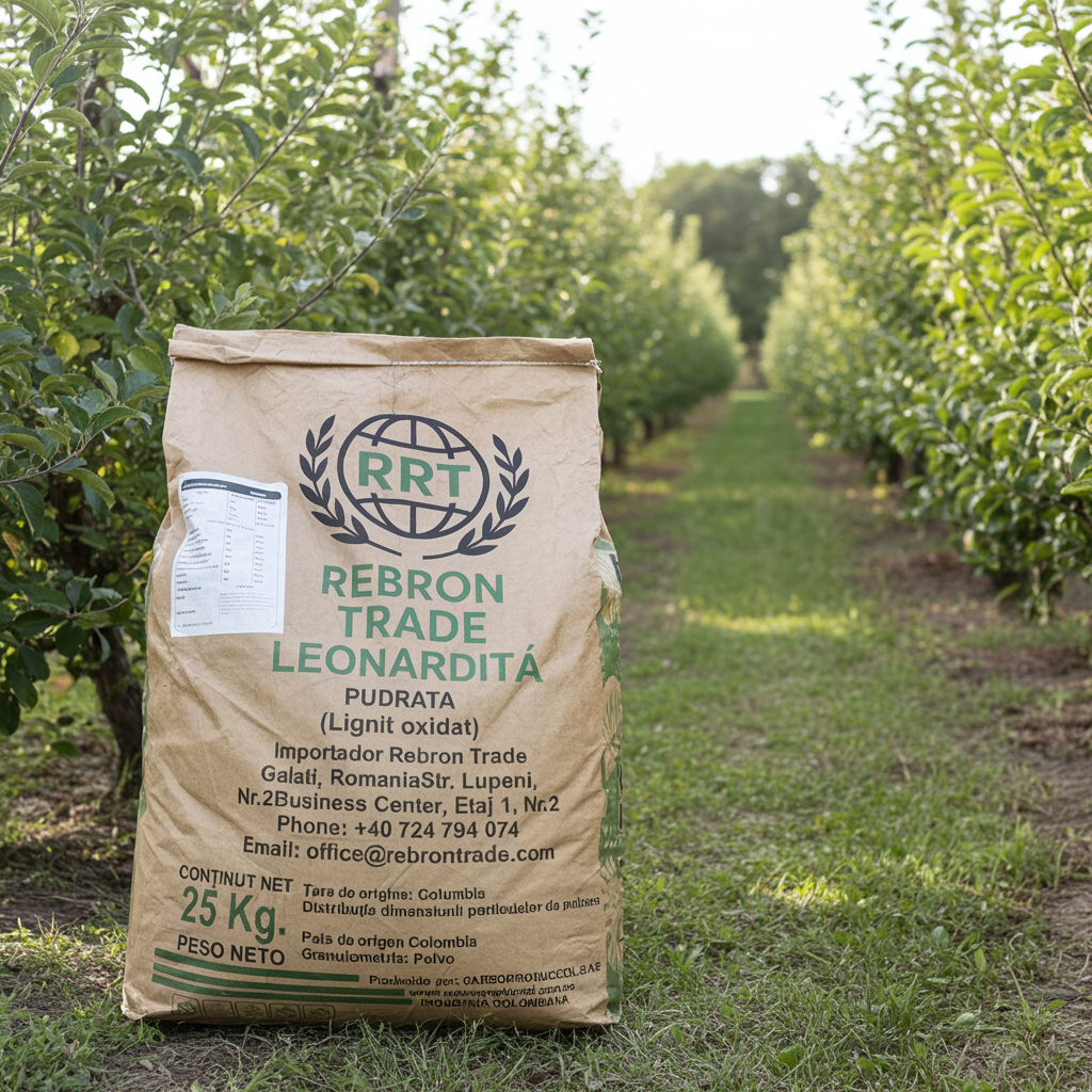 Leonardita 25 kg – Amendament Organic pentru Sol, Bogat în Acizi Humici & Fulvici